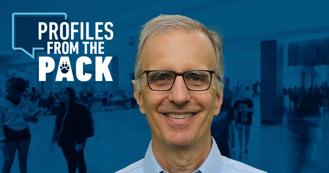 Photo of Joe Parisi with Profiles from the Pack logo.