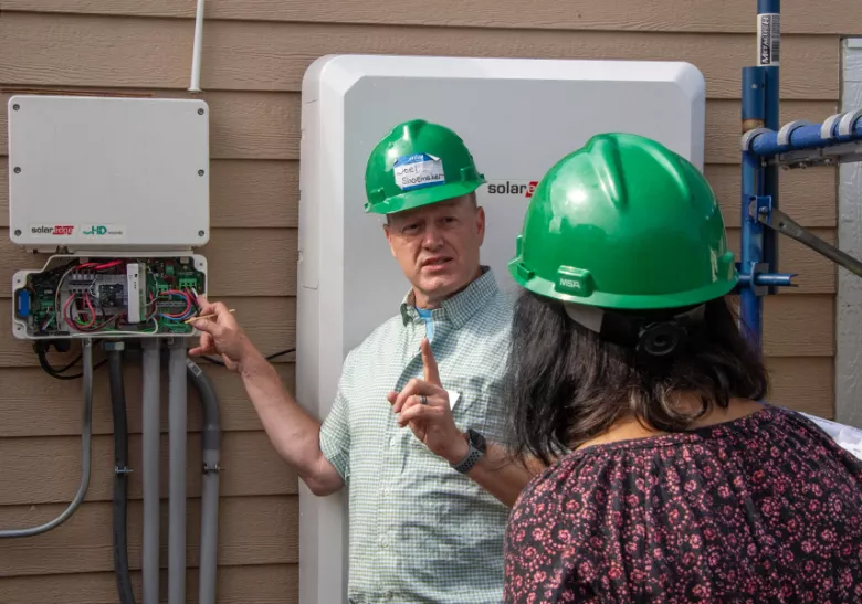 CREATE Energy Solar Institute STEM instructors